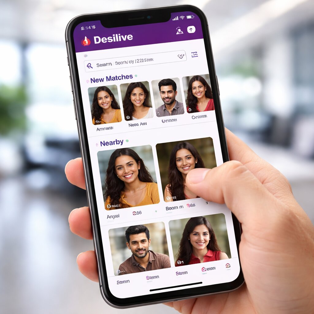 Desilive uygulamasının modern, temiz ve sezgisel kullanıcı arayüzü.
